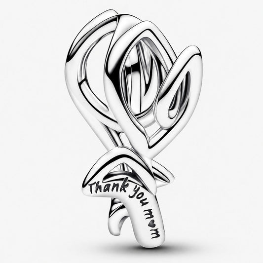 Tulip Thank You Mum Charm S925 Sterling Silver