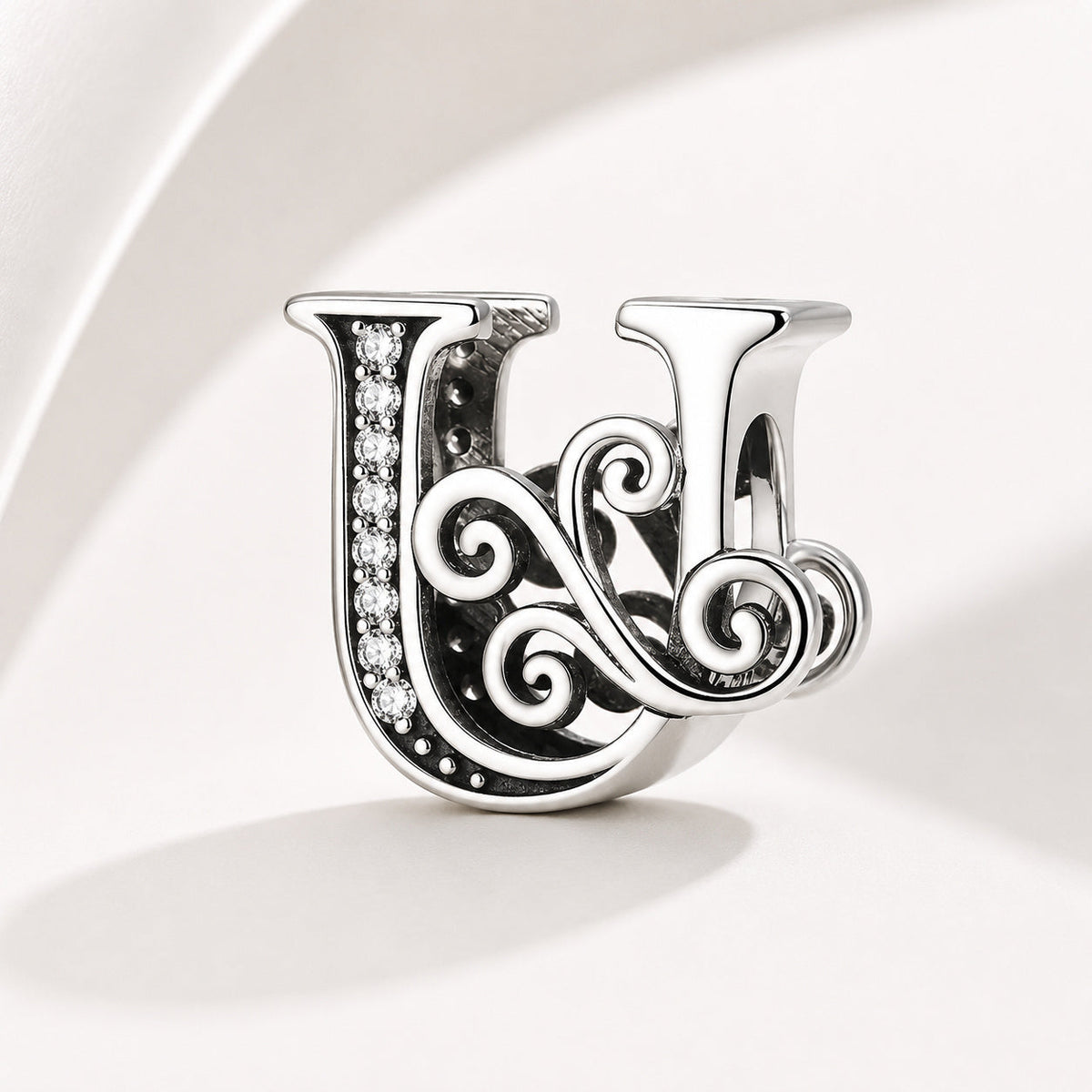 S925 Classic Alphabets A to Z Sterling Silver Charm Collection