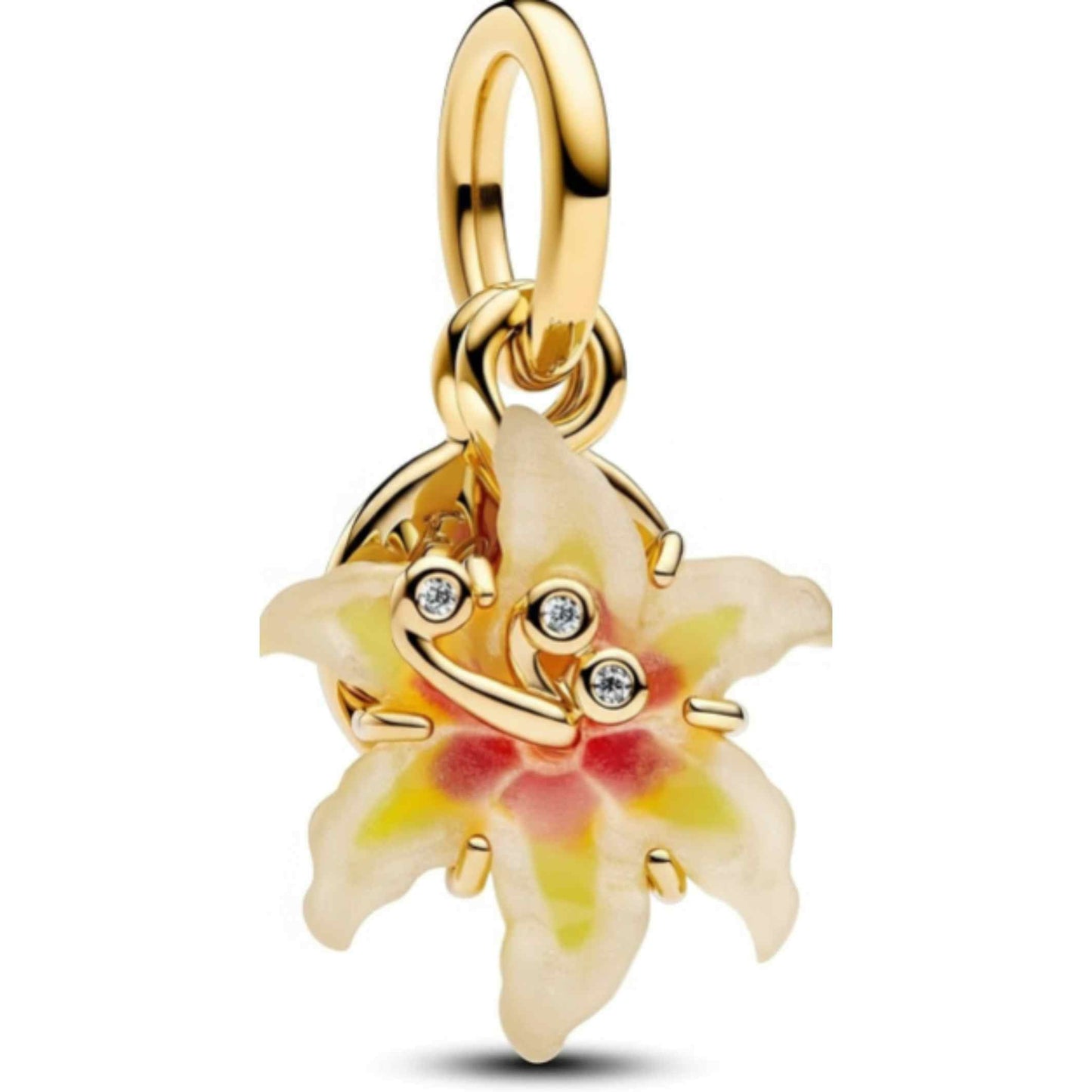 Disney Tangled Sundrop Flower Glow-in-the-dark Charm S925 Sterling Silver