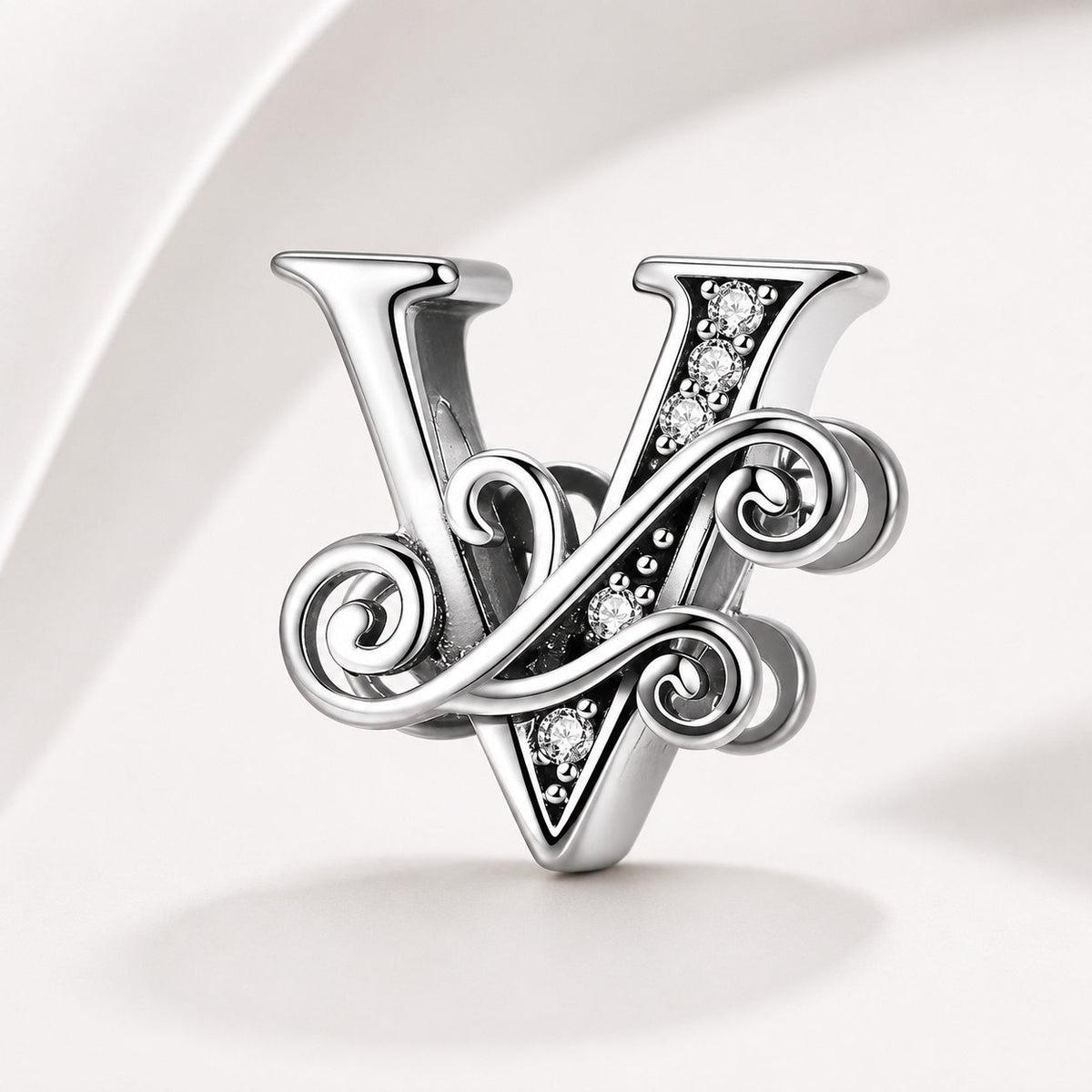 S925 Classic Alphabets A to Z Sterling Silver Charm Collection