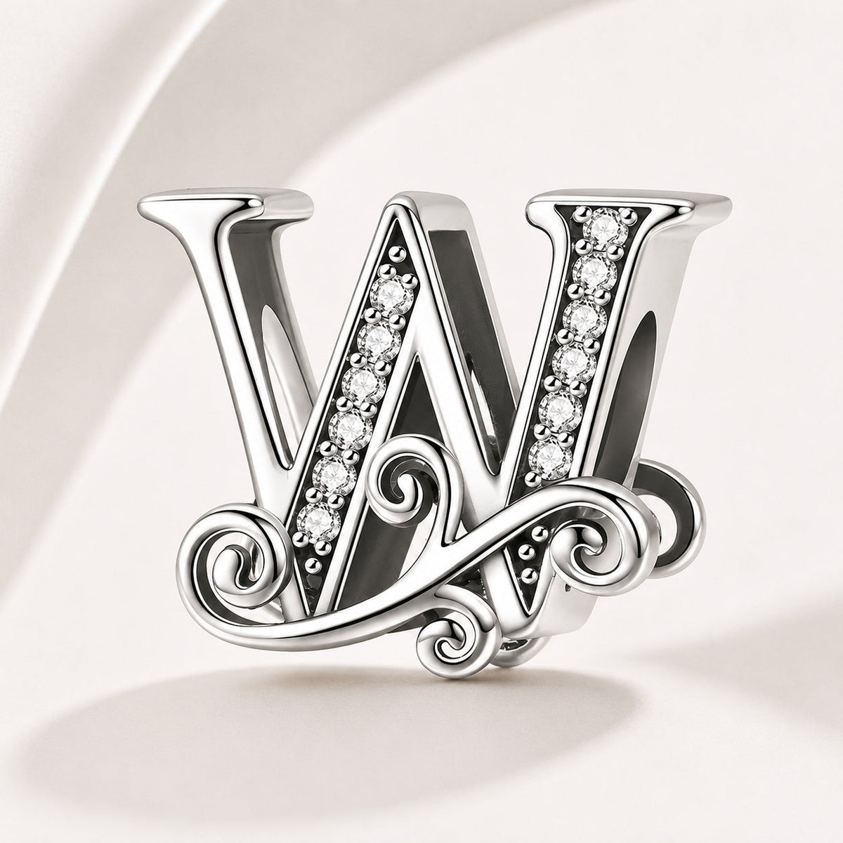 S925 Classic Alphabets A to Z Sterling Silver Charm Collection