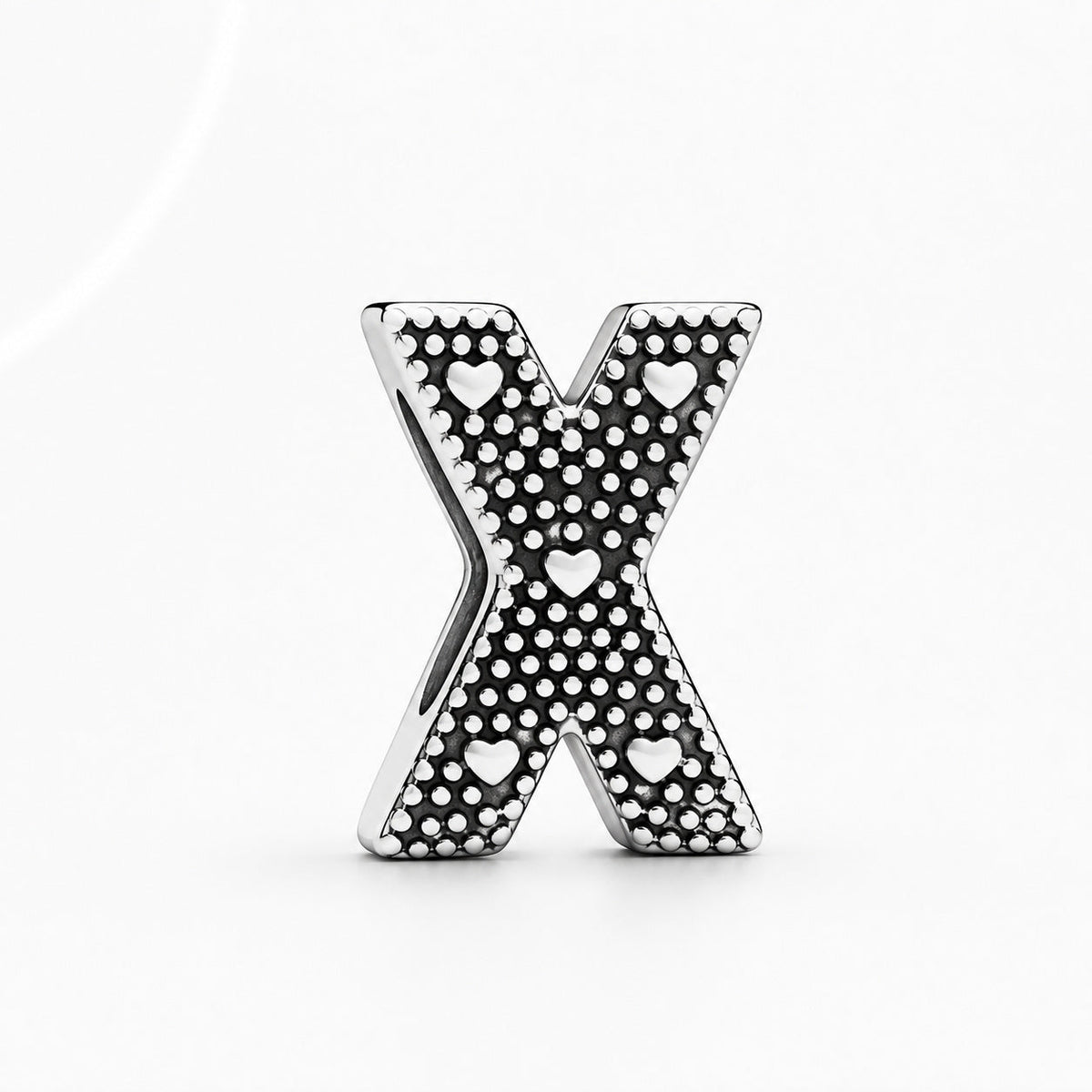 S925 Simple Alphabets A to Z Sterling Silver Charms Collection