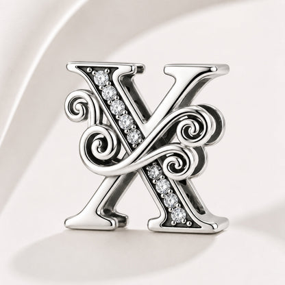 S925 Classic Alphabets A to Z Sterling Silver Charm Collection