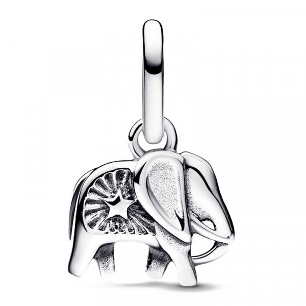 Turquoise-coloured Elephant Mini Dangle Charm S925 Sterling Silver