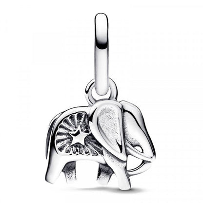 Turquoise-coloured Elephant Mini Dangle Charm  S925 Sterling Silver