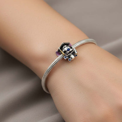 Disney Stitch Graduation Charm S925 Sterling Silver