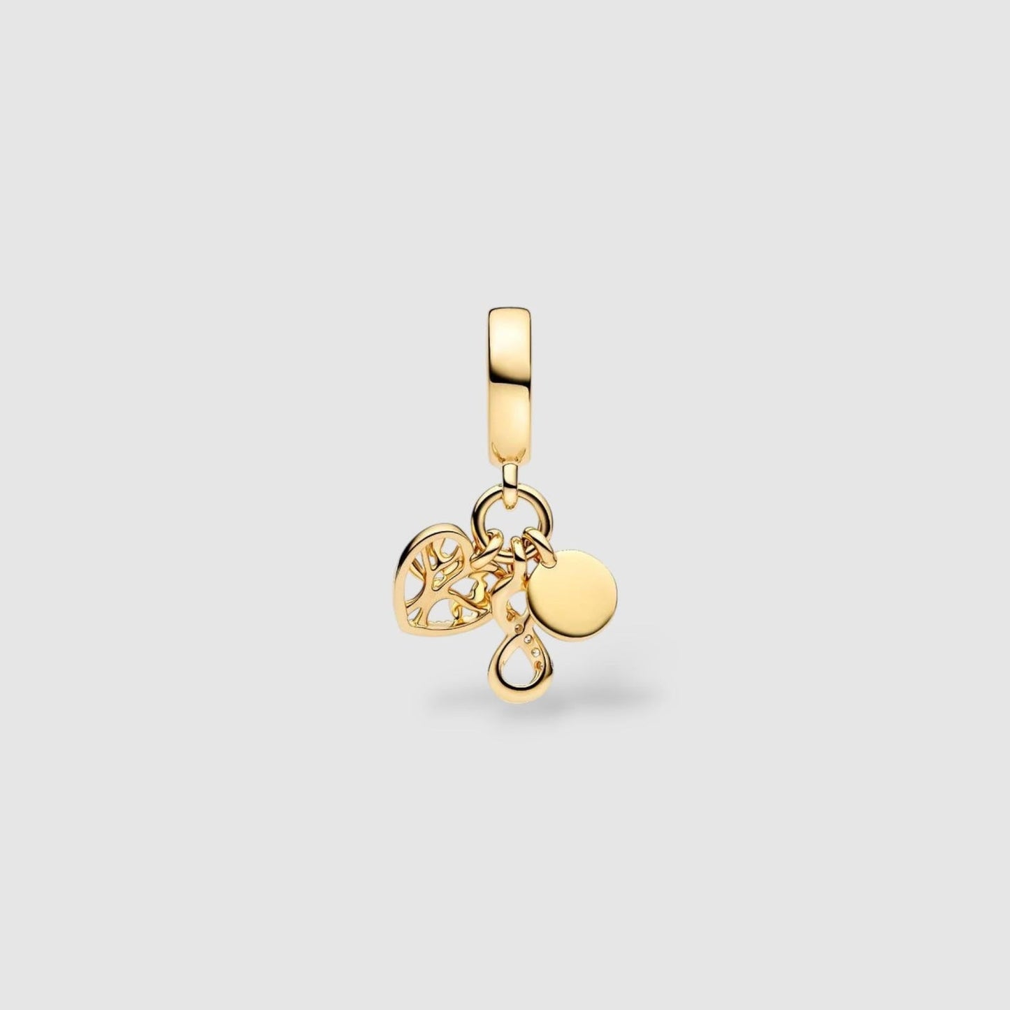 Family Infinity Triple Dangle Charm S925 Sterling Silver