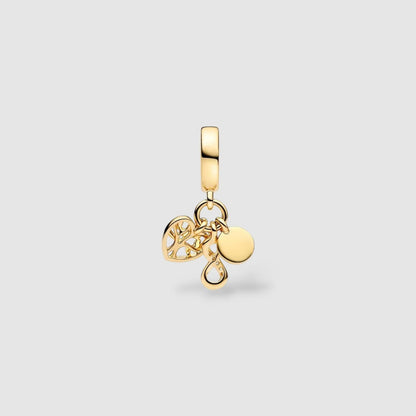 Family Infinity Triple Dangle Charm  S925 Sterling Silver
