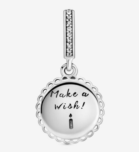 Birthday Cake Dangle Charm S925 Sterling Silver