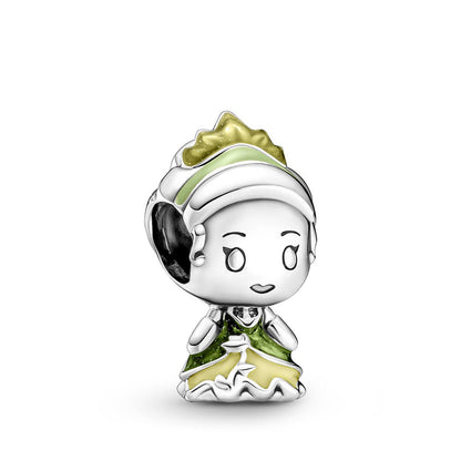 Disney Princess Tiana Charm  S925 Sterling Silver