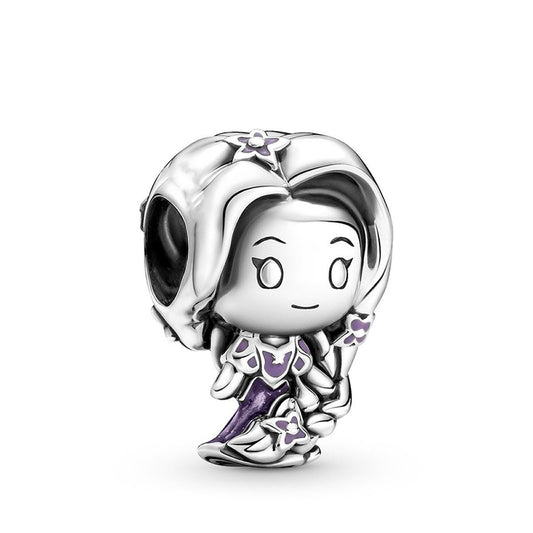 Disney Princess Rapunzel Charm Hallmarked S925 Sterling Silver