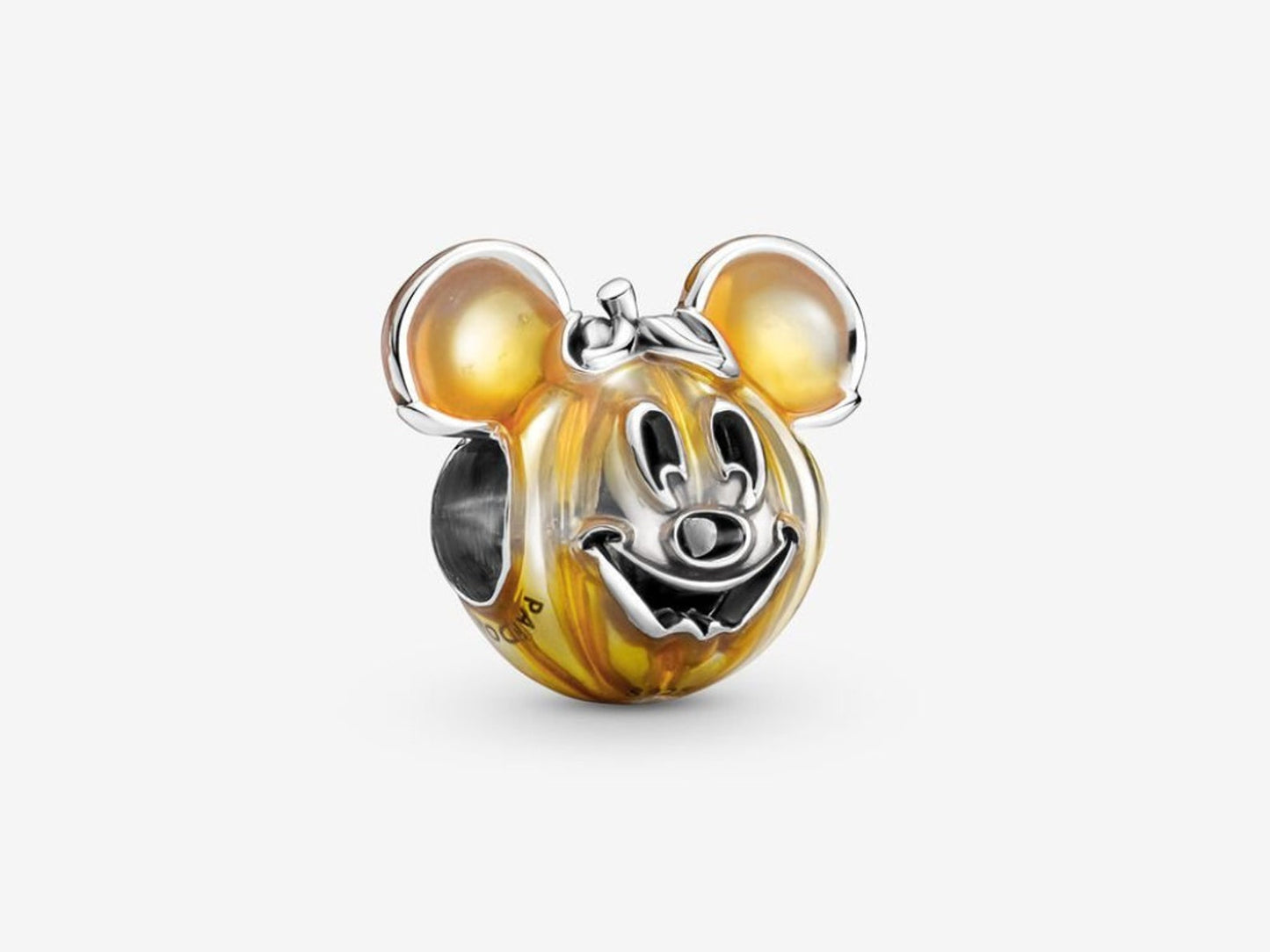 Disney Mickey Mouse Pumpkin Charm S925 Sterling Silver