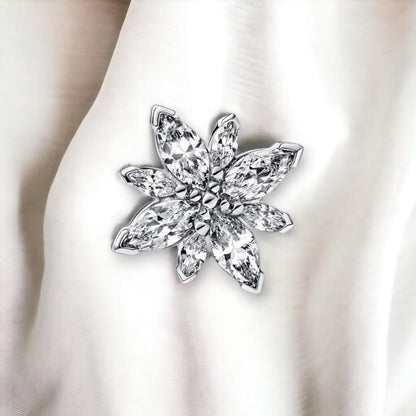 Sparkling North Star Charm S925 Sterling Silver