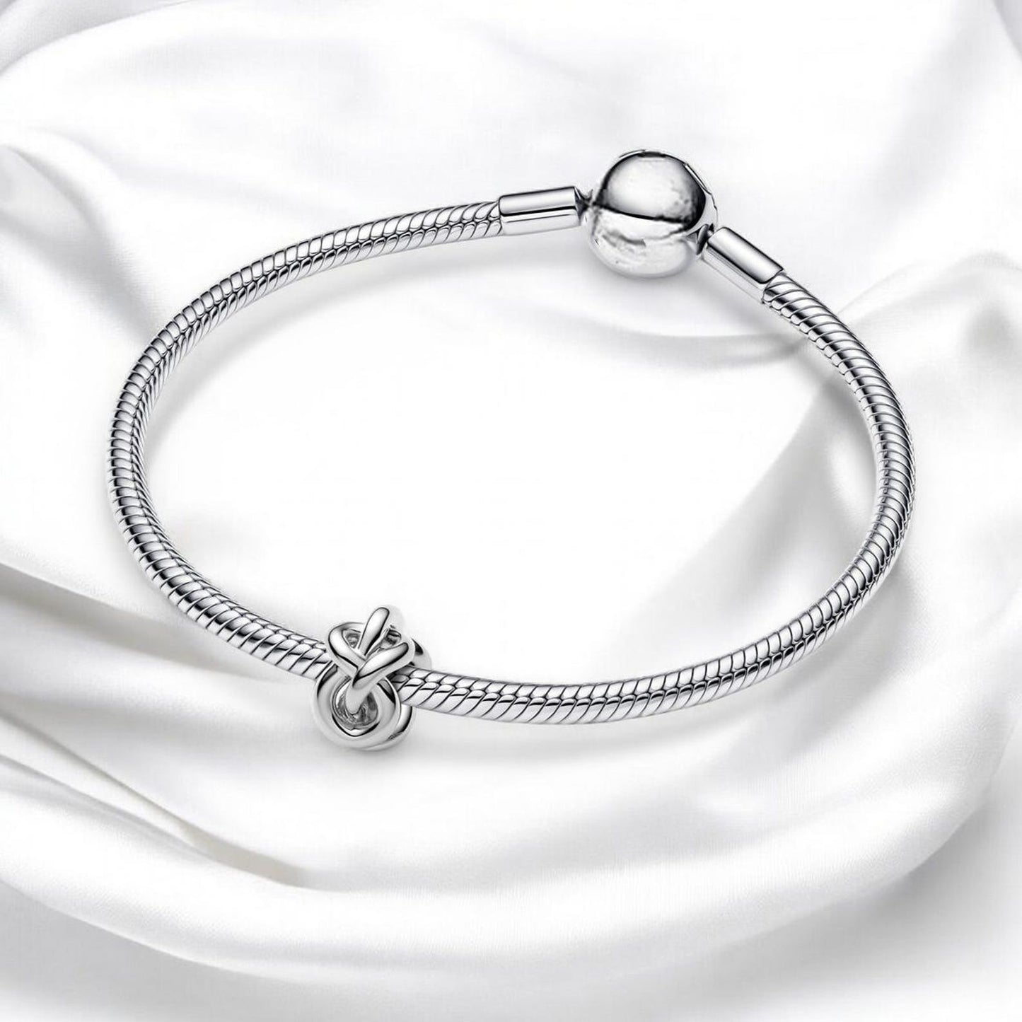 Infinity Knot Charm S925 Sterling Silver
