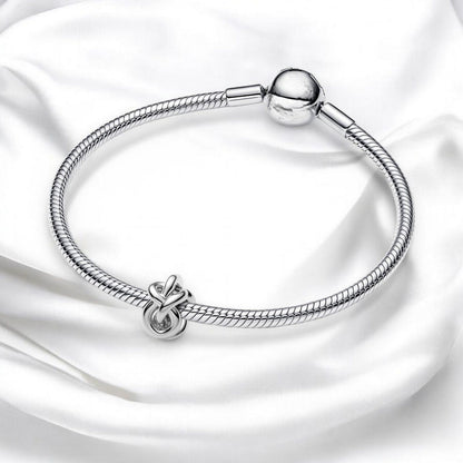 Infinity Knot Charm  S925 Sterling Silver