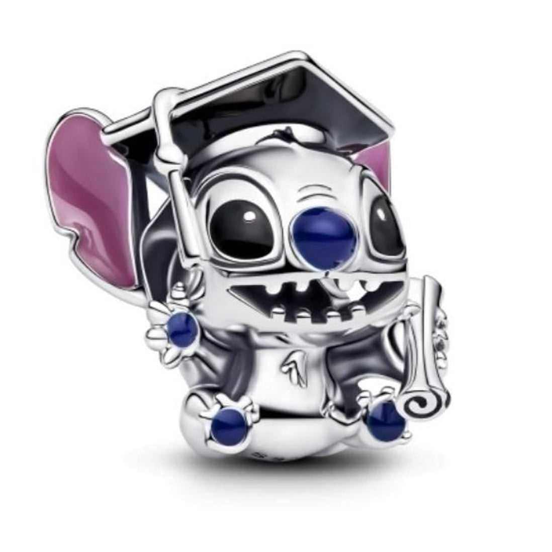 Disney Stitch Graduation Charm S925 Sterling Silver