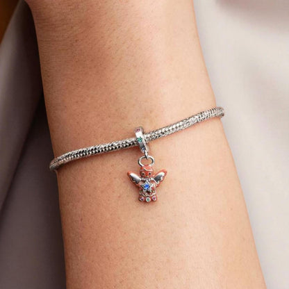 Gingerbread Angel Dangle Charm  S925 Sterling Silver
