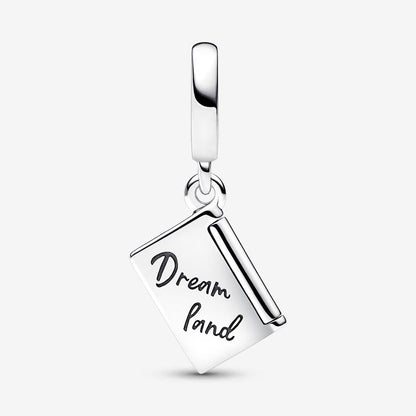 Openable Passport Dangle Charm  S925 Sterling Silver
