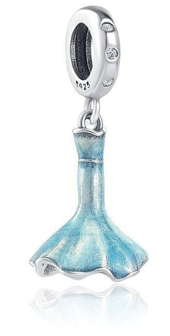 Disney Fishtail Mermaid Charm S925 Sterling Silver Charm