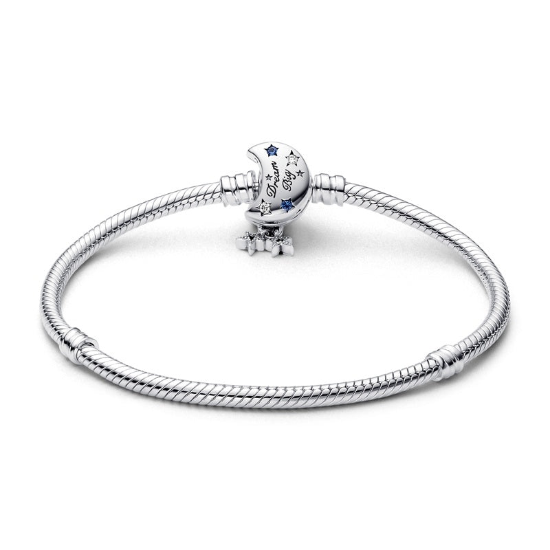 Stars & Crescent Moon Clasp Charm Bracelet