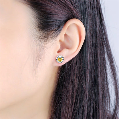 My True Love Sterling Silver stud Earrings
