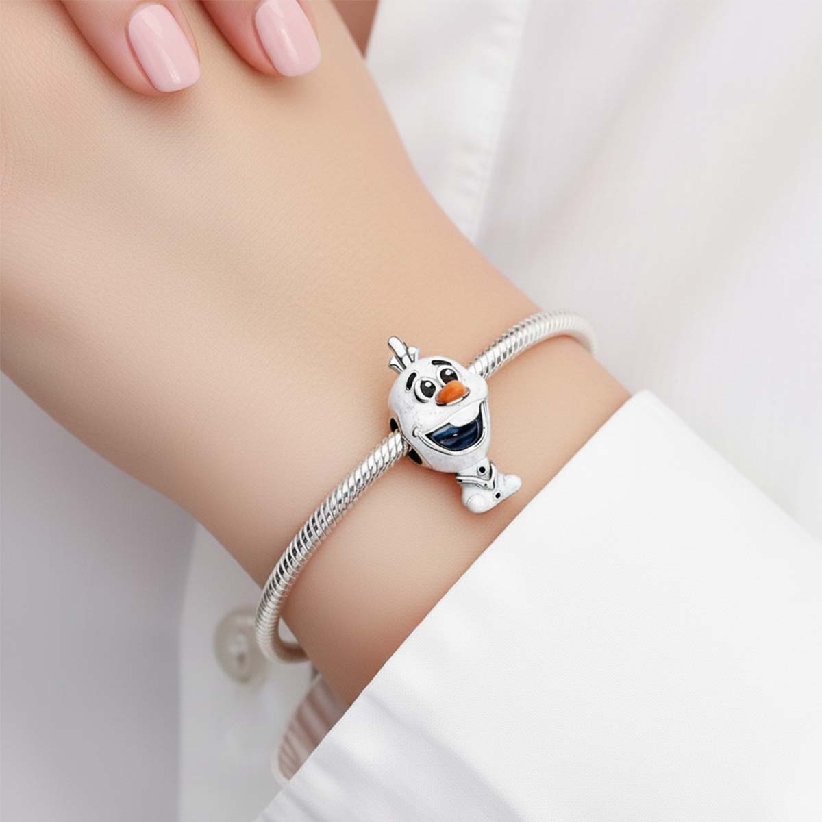Disney Frozen Olaf Charm S925 Sterling Silver