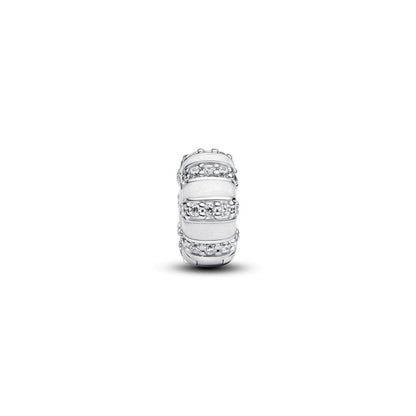 Stones & Enamel Stopper Charm  S925 Sterling Silver