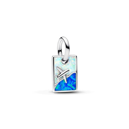Travel Dangle Charm S925 Sterling Silver