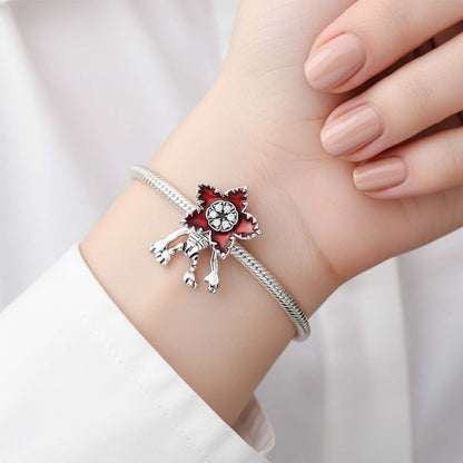 Stranger Things Moveable Demogorgon Charm S925 Sterling Silver