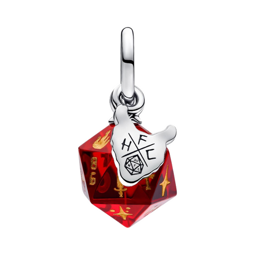 Stranger Things Hellfire Club Dice Dangle Charm Charm S925 Sterling Silver