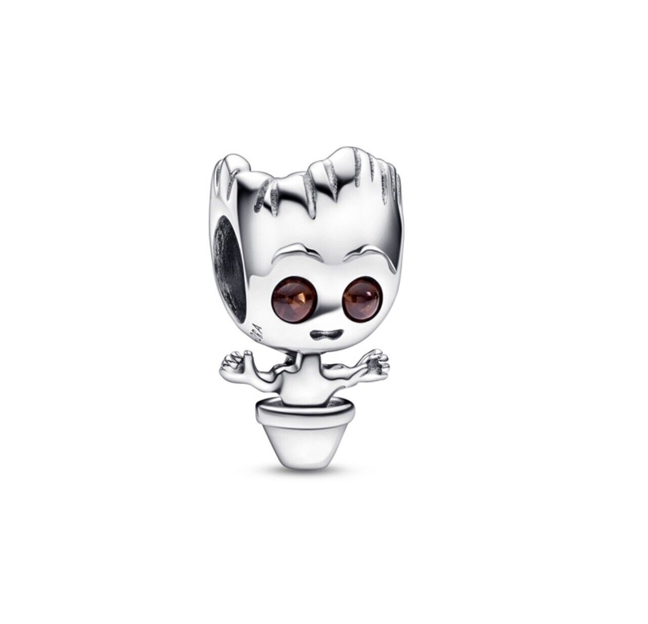 Marvel Guardians of the Galaxy Dancing Groot Charm S925 Sterling Silver