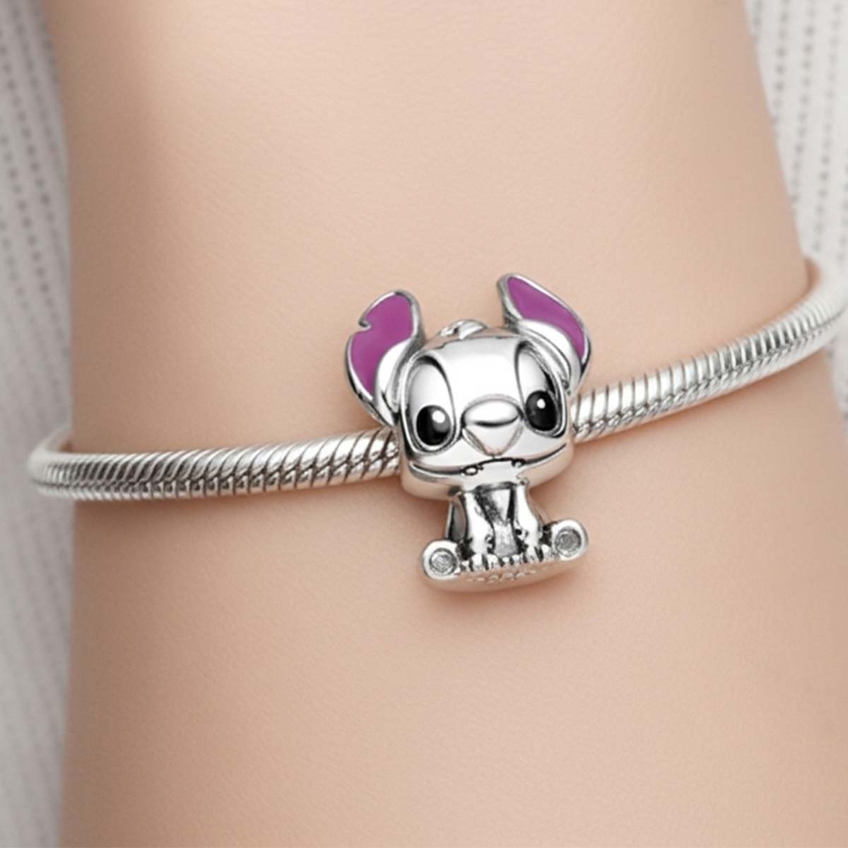 Disney Lilo & Stitch Charm Hallmarked S925 Sterling Silver