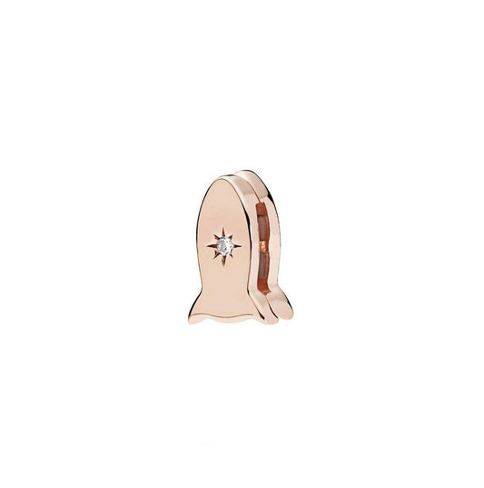 Rose Gold Space Rocket Clip Reflexions Charm S925 Sterling Silver